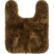 Mohawk Home Acclaim Bath 1-3/4' x 2' Shag Nylon Solid Indoor Specialty Bathroom Rug Coffee