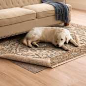 Mohawk Home Reversible 9' x 12' Pet Resistant Pet Proof / Spill Resistant Rug Pad - Made in USA - Field Cuttable Gray