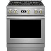 Monogram 30 Inch Wide 5.7 Cu. Ft. Natural Gas Professional Range with 4 Burners Stainless Steel