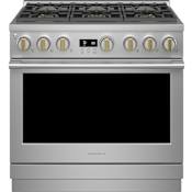 Monogram 36 Inch Wide 6.2 Cu. Ft. Natural Gas Professional Range with 6 Burners Stainless Steel