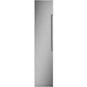 Monogram 18 Inch Wide 8.4 Cu. Ft. Capacity Left Handed Upright Freezer Custom Panel