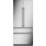 Monogram 36 Inch Wide 20.1 Cu. Ft. Integrated French-Door Refrigerator with Convertible Drawer Custom Panel