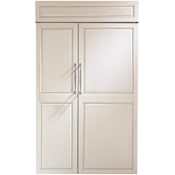 Monogram 48 Inch Wide 29.6 Cu. Ft. Side By Side Refrigerator - Panel Ready Custom Panel