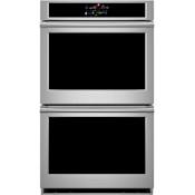 Monogram 30 Inch Wide Statement Smart Electric Convection Double Wall Oven Stainless Steel