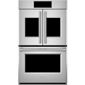 Monogram 30 Inch Wide 10 Cu. Ft. Double Electric French Door Oven Stainless Steel