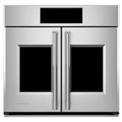 Monogram 30 Inch Wide 5 Cu. Ft. Single Electric French Door Oven Stainless Steel