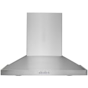 Monogram 400 CFM 30 Inch Wide Wall Mounted Range Hood with Halogen Lighting and Recirculation-Ready Design Stainless Steel