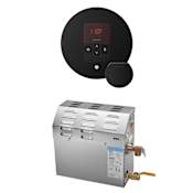 Mr Steam MS 6 kW (6000 W) Steam Shower Generator Package with Round iTempo Control Matte Black