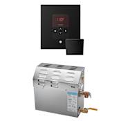 Mr Steam MS 6 kW (6000 W) Steam Shower Generator Package with Square iTempo Control Matte Black