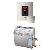 Mr Steam MS Super iTempo Square 15 kW (15000 W) Steam Shower Generator Package with Square iTempo Control Polished Nickel