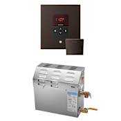 Mr Steam MS Super iTempo Square 15 kW (15000 W) Steam Shower Generator Package with Square iTempo Control Oil-Rubbed Bronze