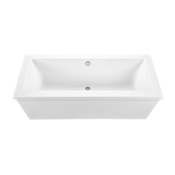 MTI Baths Andrea 10 72" Freestanding Acrylic Air Massage Elite Tub with Center Drain and Overflow White