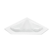 MTI Baths Cayman 1 60" Drop In Acrylic Air Elite and Whirlpool Tub with Center Drain and Overflow White