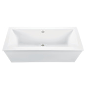 MTI Baths Andrea 10 72" Free Standing DoloMatte Air Tub with Center Drain, and Overflow White
