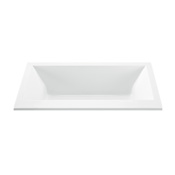 MTI Baths Kahlo 2 Designer 66" Undermount Acrylic Air Massage Tub with Center Drain Placement and Overflow White
