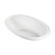 MTI Baths Victoria 1 69" Drop-In Acrylic Air Bath Tub with Reversible Drain and Overflow White