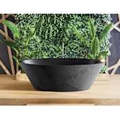 MTI Baths Acquabella 71" Free Standing Stone Composite Soaking Air Tub with Reversible Drain and Overflow Matte Black