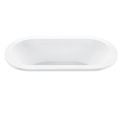 MTI Baths New Yorker 5 60" Undermount DoloMatte Air Tub Stream with Center Drain Matte White