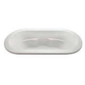 MTI Baths New Yorker 7 72" Undermount DoloMatte Air Tub Stream with Center Drain Matte White