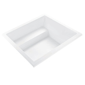 MTI Baths Kalia 3 60" Drop In DoloMatte Air Tub with Center Drain Matte White