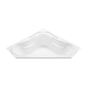 MTI Baths Cayman 7 72" Drop In Acrylic Air Bath and Whirlpool Tub with Center Drain and Overflow White