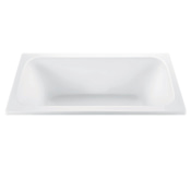 MTI Baths Sophia 2 72" Undermount DoloMatte Air / Whirlpool Tub with Left or Right Drain Matte White