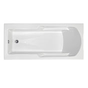 MTI Baths Basics 66" Drop In Acrylic Air Tub with Rear Drain White / Gloss