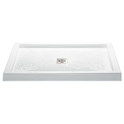 MTI Baths 65-7/8" x 42" Shower Base with Single Threshold and Center Drain White