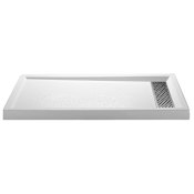 MTI Baths 71-3/4" x 36" Shower Base with Single Threshold and Right Drain White