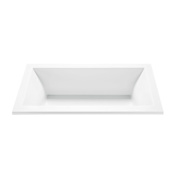 MTI Baths Andrea 14 Designer 71" Undermount Acrylic Ultra Whirlpool Tub with Center Drain Placement and Overflow White