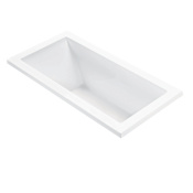 MTI Baths Andrea 15 60" Drop In DoloMatte Whirlpool Tub with Left or Right Drain Matte White