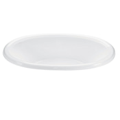 MTI Baths Victoria 3 71" Drop In DoloMatte Whirlpool Tub with Center Drain Matte White