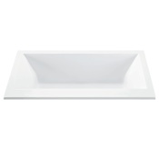 MTI Baths Kahlo 2 60" Drop In DoloMatte Soaking Tub with Center Drain, and Overflow Matte White
