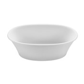 MTI Baths Acquabella 58" Freestanding Mineral Composite Soaking Tub with Center Drain, Drain Assembly, and Overflow White Gloss
