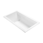 MTI Baths Andrea 5 66" Undermount Acrylic Soaking Tub with Reversible Drain and Overflow White