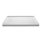 MTI Baths Designer 60" x 36" Rectangular Shower Base with Left Drain White