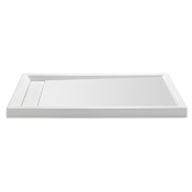 MTI Baths Designer 59-5/8" x 35-3/4" Rectangular Shower Base with Left Drain White