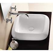 Nameeks Caracalla 19-1/11" Ceramic Vessel Bathroom Sink White