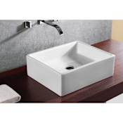 Nameeks Caracalla 18-11/12" Vessel Bathroom Sink White