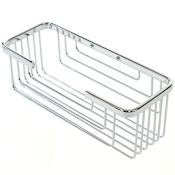 Nameeks Gedy Collection Wall Mounted Shower Basket Polished Chrome