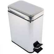 Nameeks Gedy Floor Standing Waste Basket Polished Chrome