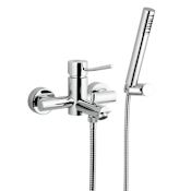 Nameeks Remer Collection Wall Mounted Tub Filler with Hand Shower Chrome