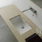 Nameeks Scarabeo 34-1/2" Ceramic Undermount Bathroom Sink - Includes Overflow White