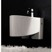 Nameeks Scarabeo Single Handle Wall Mounted Ceramic Bidet - Bowl Only White