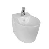 Nameeks Vitra Wall Mounted Round Bidet Bowl Only White