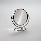 Nameeks Windisch 7-1/2" W x 8-3/4" H Modern Circular Framed Makeup Mirror Chrome / 3x