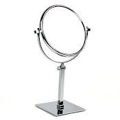 Nameeks Windisch 7-5/16" W x 13-1/2" H Modern Circular Framed Makeup Mirror Chrome / 3x