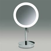 Nameeks Windisch 7-7/8" W x 14-1/8" H Modern Circular Frameless Makeup Mirror with Light Chrome / 3x