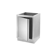 Napoleon Stainless Steel 24 Inch Wide Modular Island Cabinet with Reversible Door from the Oasis Collection Stainless Steel