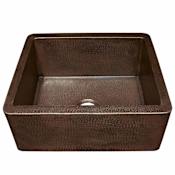 Native Trails Farmhouse 25" Farmhouse Single Basin Copper Kitchen Sink Antique Copper